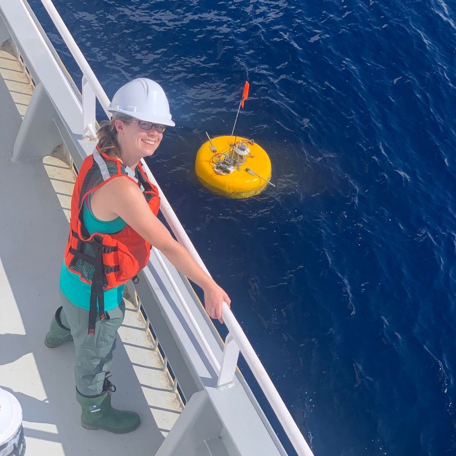 Katie with OBS floating